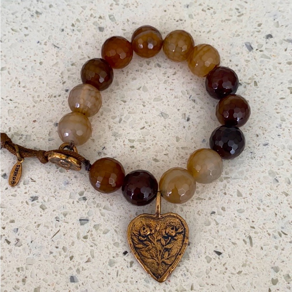 Love Heals Agate Bracelet